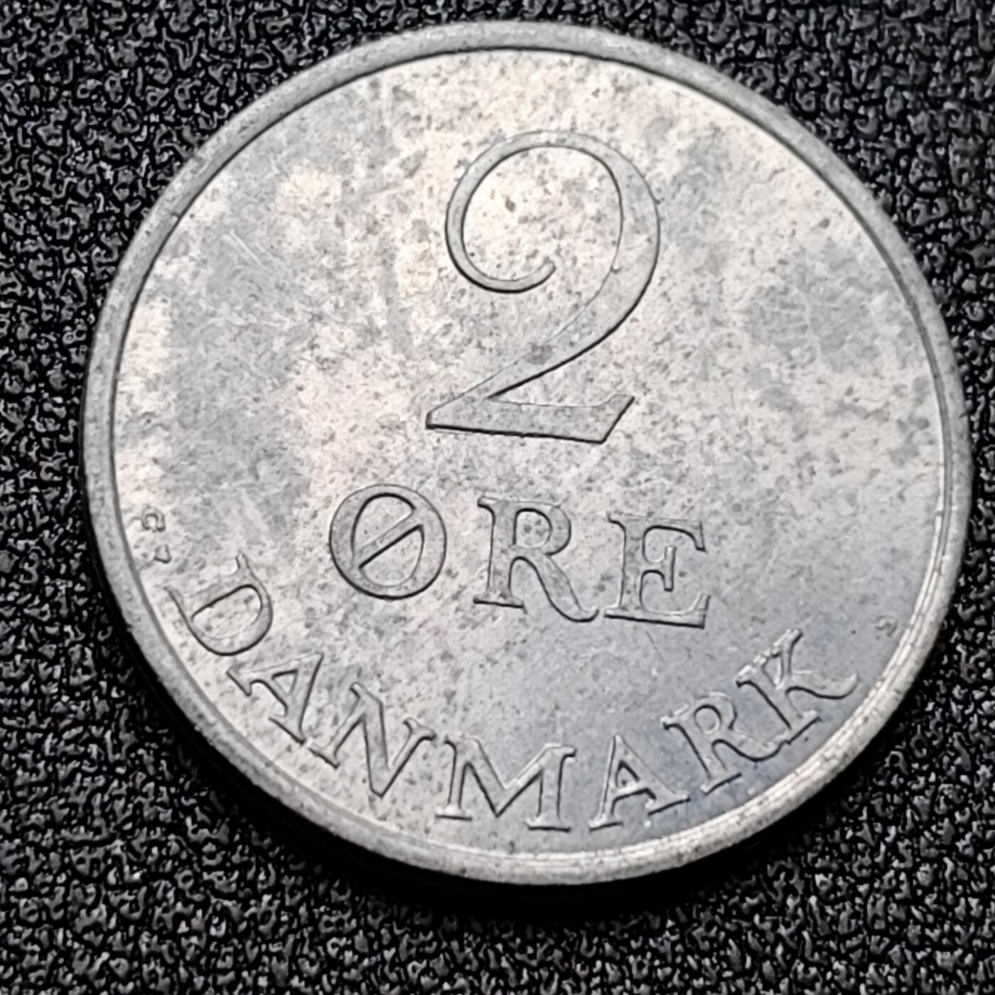 泉币菌-第119场-精品福利场 带光 1971年丹麦2欧尔锌币