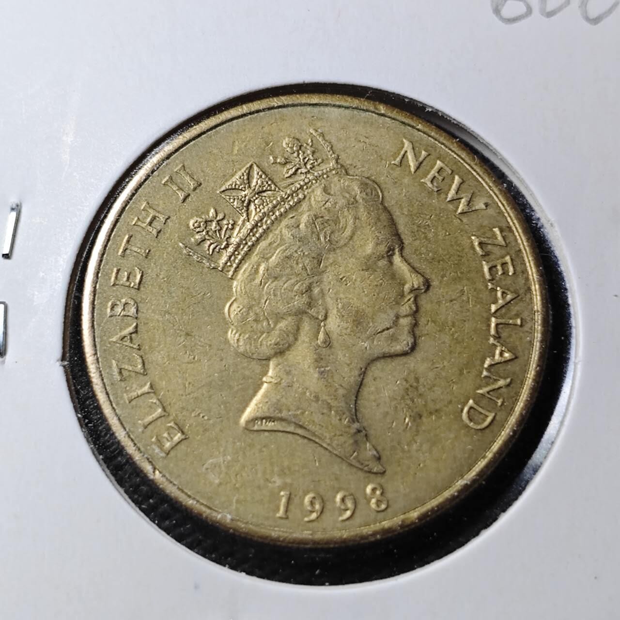 KK钱币收藏小铺  第360场  2月预留时间 周末发货  1998新西兰2元
