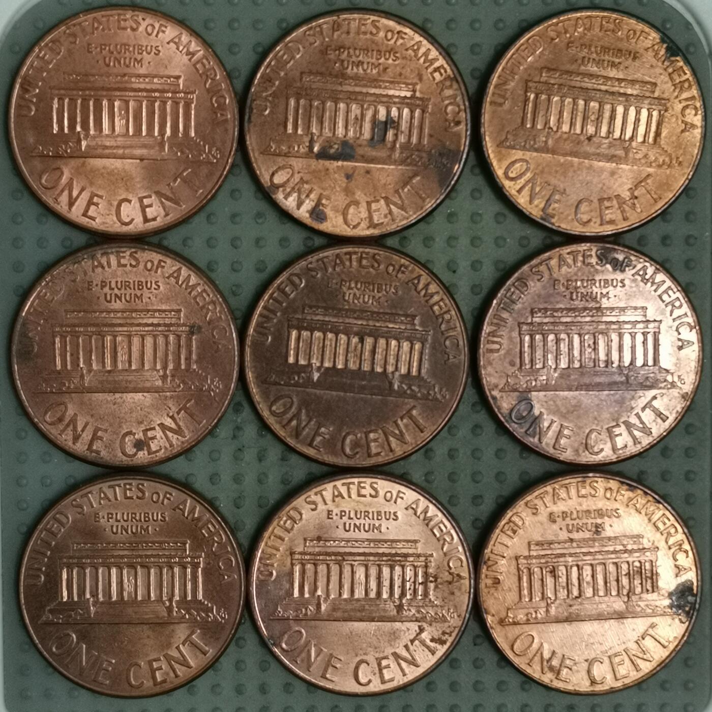 2025年第109场各国散币拍卖（总第109场） 美国丹佛造币厂2000-2008年1美分9枚