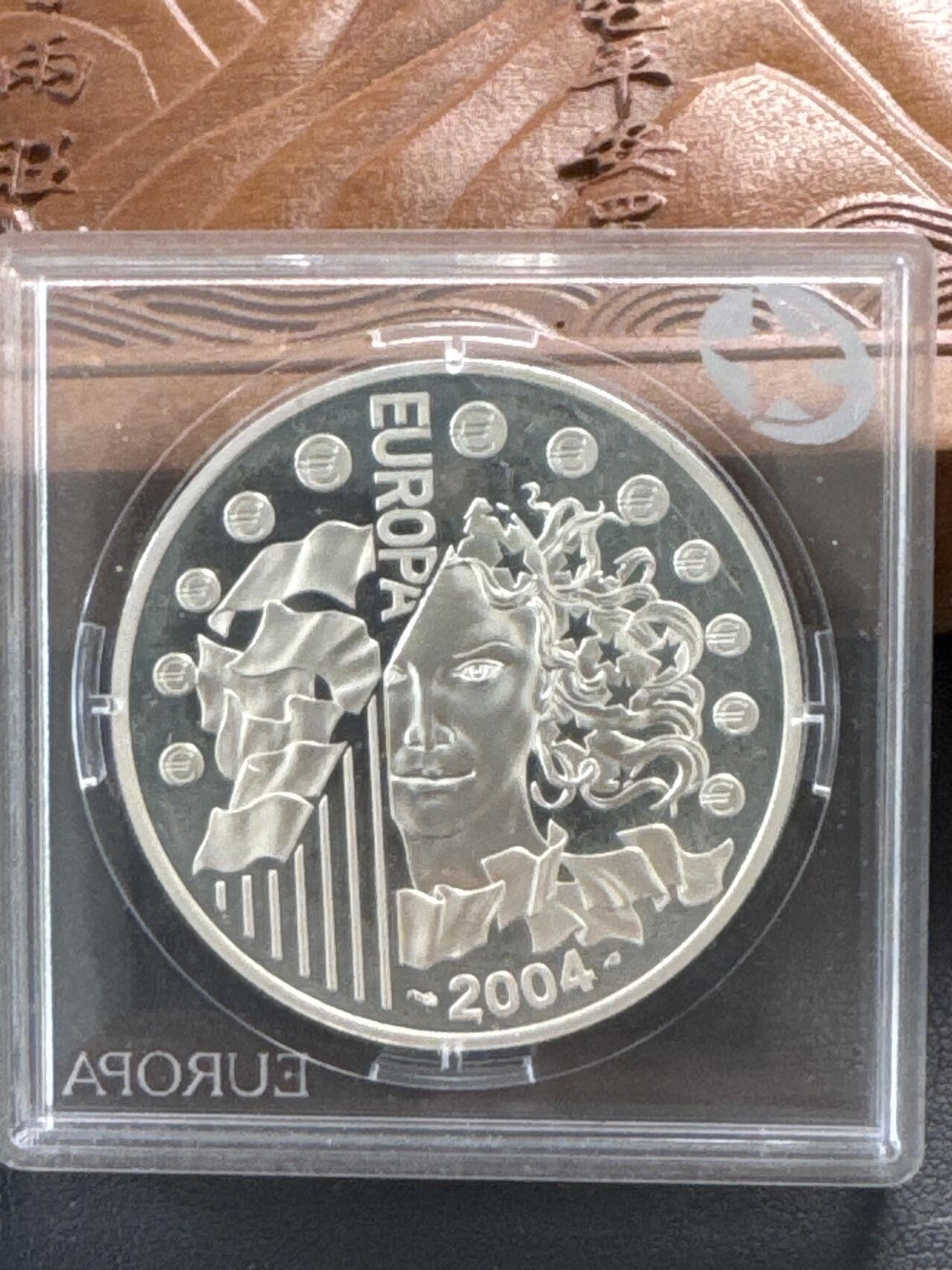 ❤️【币观天下】❤️ 第329期钱币拍卖- 2025.10.31周五晚上6点半场-长期征集拍品 法国2004年欧洲之星1.5欧元纪念银币