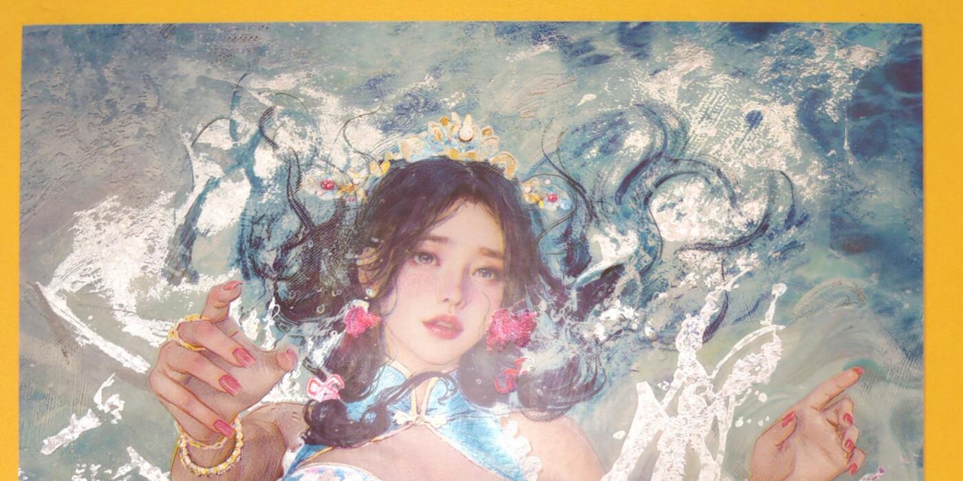 趣卡卡拍No.18期（无佣金免手续费，分享成交有奖） 【A4限编粗闪】焱卡文化-刷子 人间传 小乔编号A4粗闪（编号081）