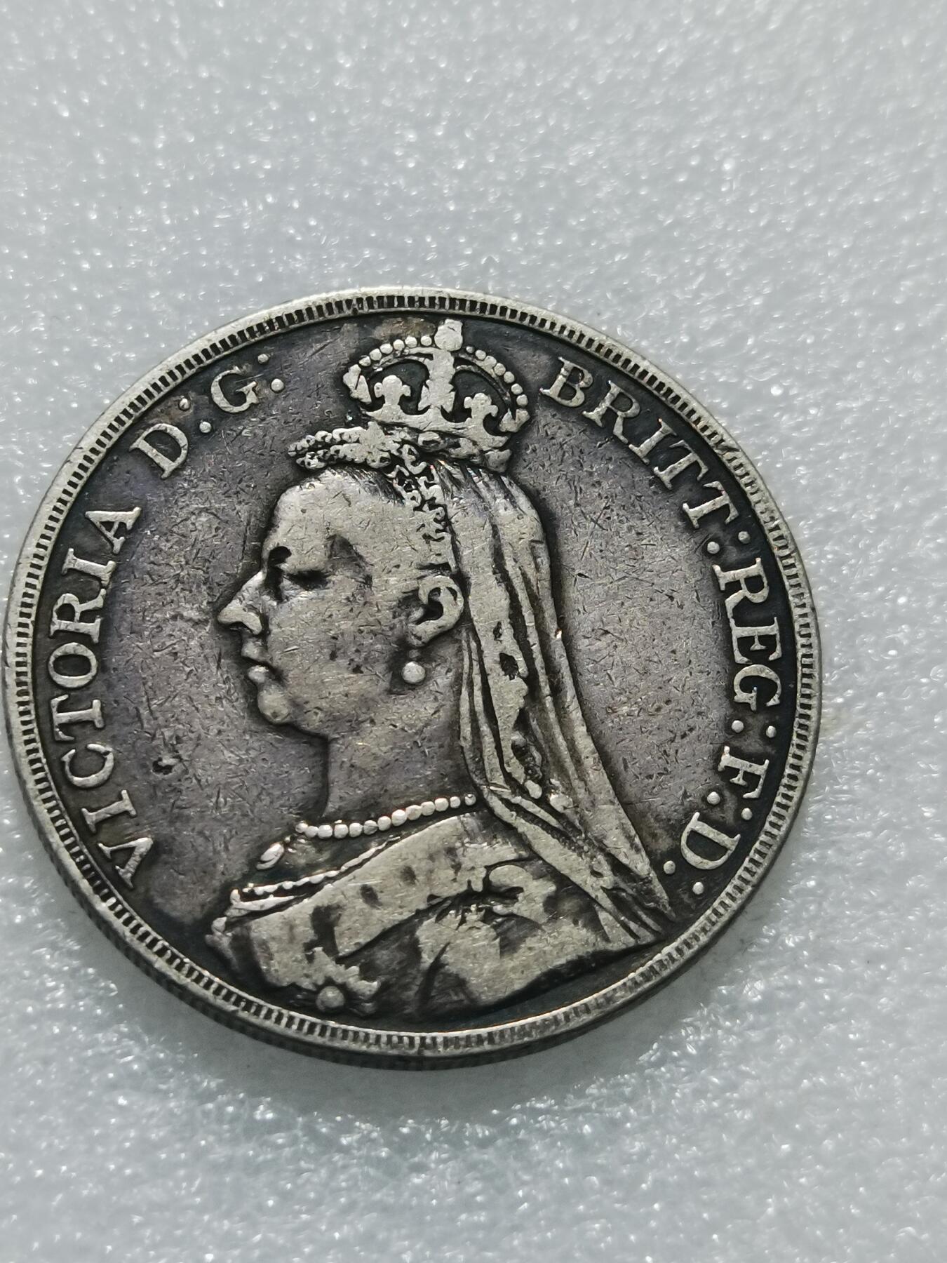 天下钱庄专场欢迎参拍 英国维多利亚马剑银币