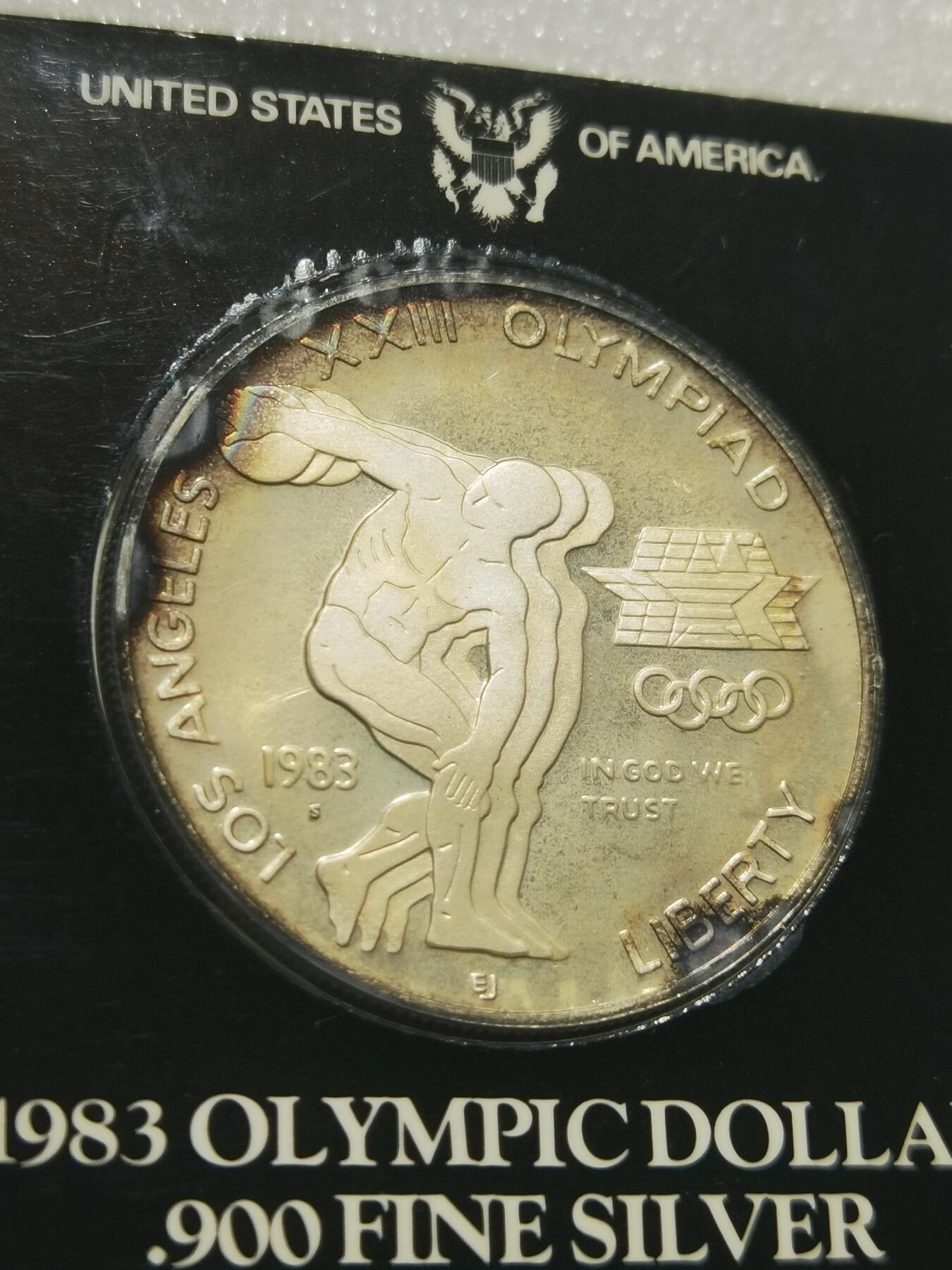 天下钱庄专场欢迎参拍 美国洛杉矶奥运会银币