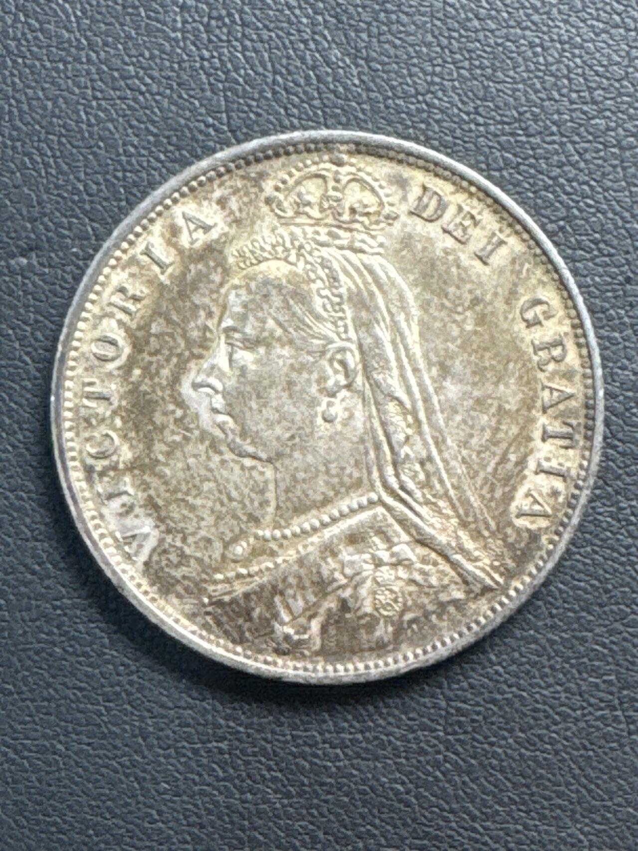 ❤️【币观天下】❤️ 第329期钱币拍卖- 2025.10.31周五晚上6点半场-长期征集拍品 英国半克朗1887年UNC