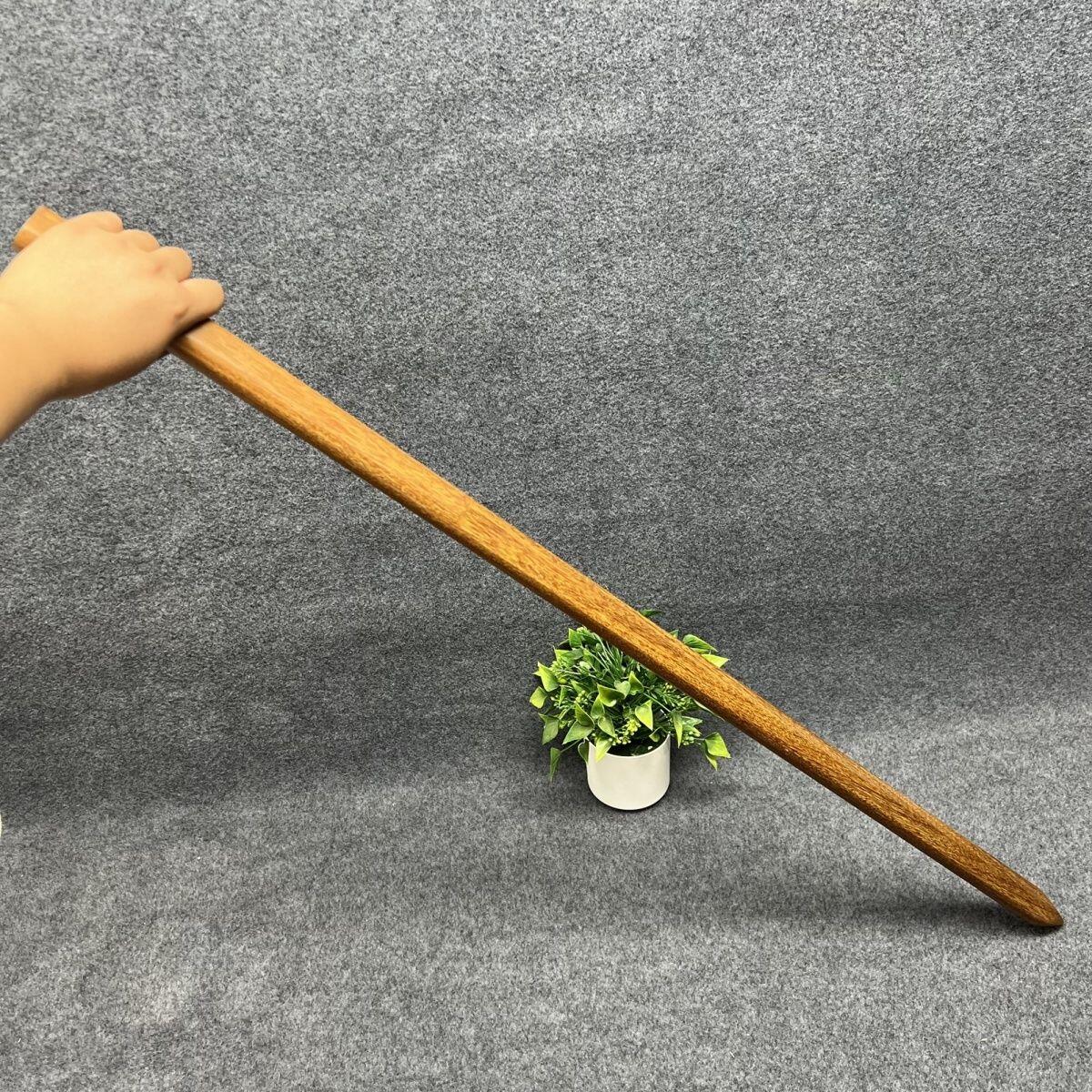 听雨轩（10） 名家名画中堂挂画（一） 重蚁木双手剑一体手工制作 实木太极棍剑 100*3.2*2.3cm
