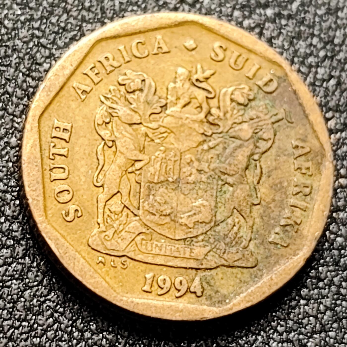 泉币菌-第119场-精品福利场 南非20分硬币(海神普罗透斯之花) 19mm