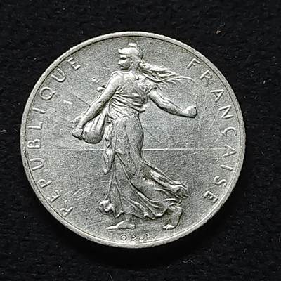 【全场包邮】纯粹捡漏拍472场（免费代拍第9场） - 法国1915年播种女神2法郎银币