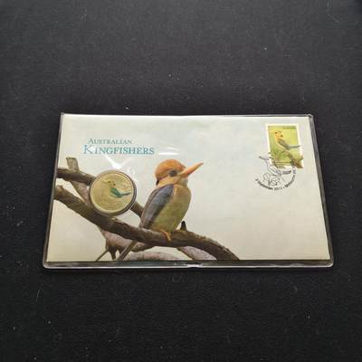 【全场包邮】纯粹捡漏拍473场（免费代拍第10场） - 图瓦卢2013年1元黄嘴翠鸟澳大利亚邮政官方发行PNC彩色纪念邮币封