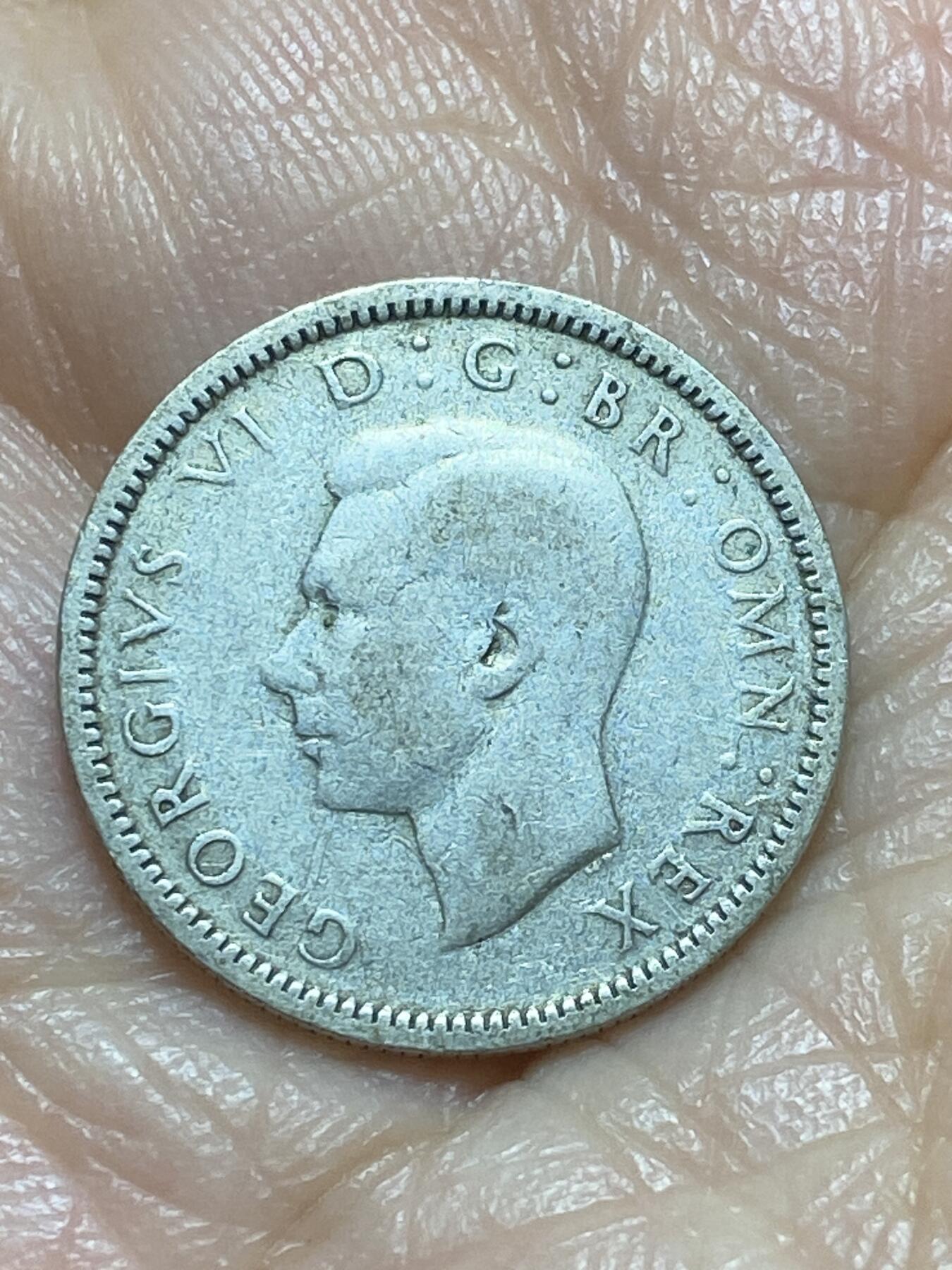 2025年第一百一十九场(总第一百四十五场）外国好品散币(免佣金) 英国🇬🇧1944年6便士银币(乔治六世第一版，500银)