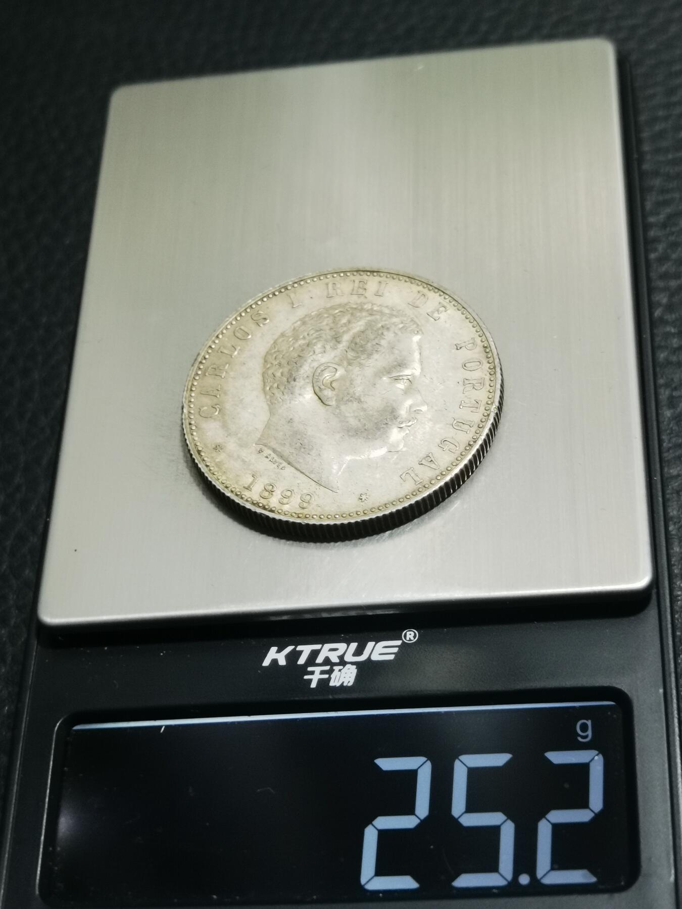 天下钱庄专场欢迎参拍 葡萄牙卡洛斯一世1000瑞斯银币