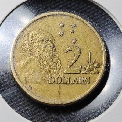 KK钱币收藏小铺  第360场  2月预留时间 周末发货 -  1988澳大利亚土著人2元