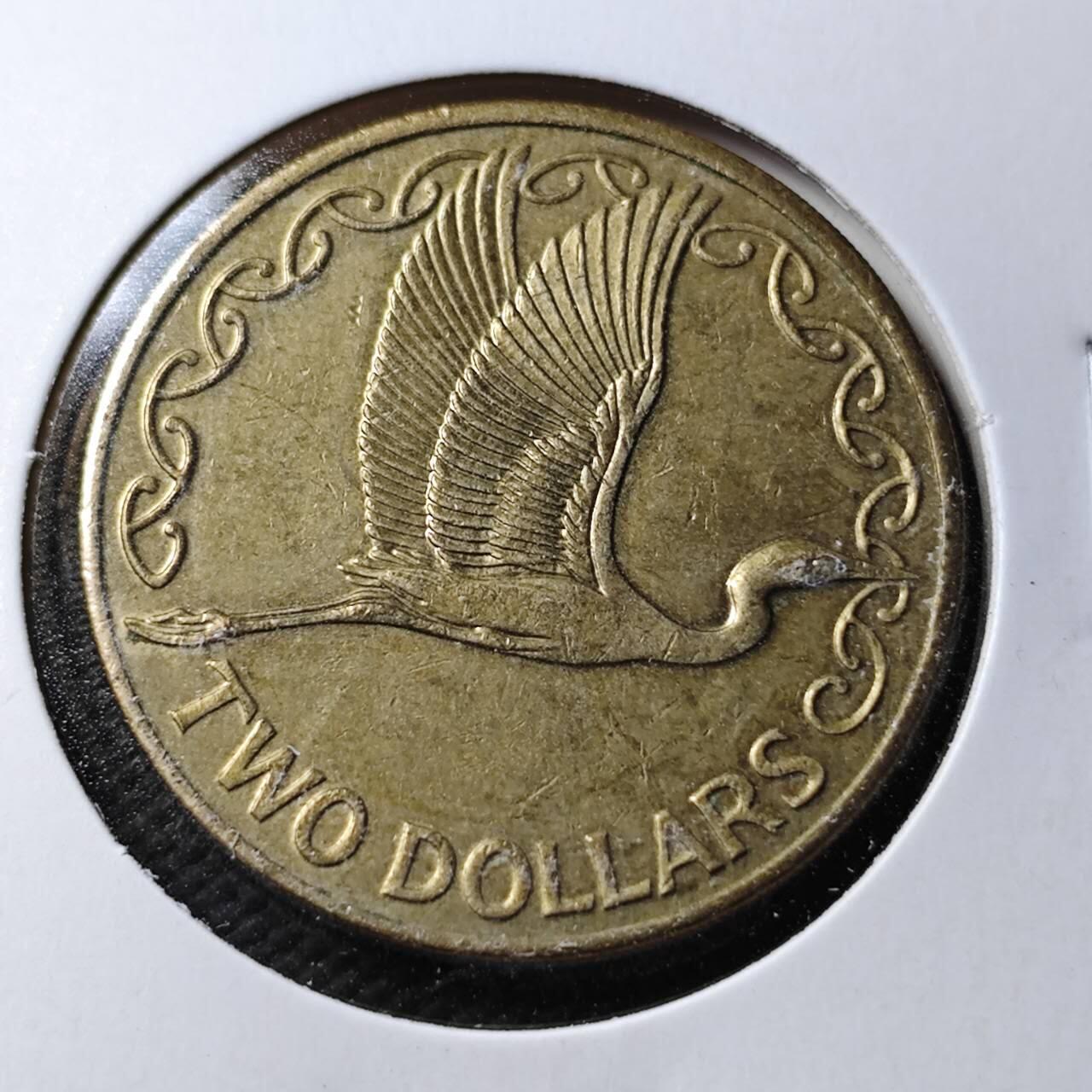 KK钱币收藏小铺  第360场  2月预留时间 周末发货  1998新西兰2元