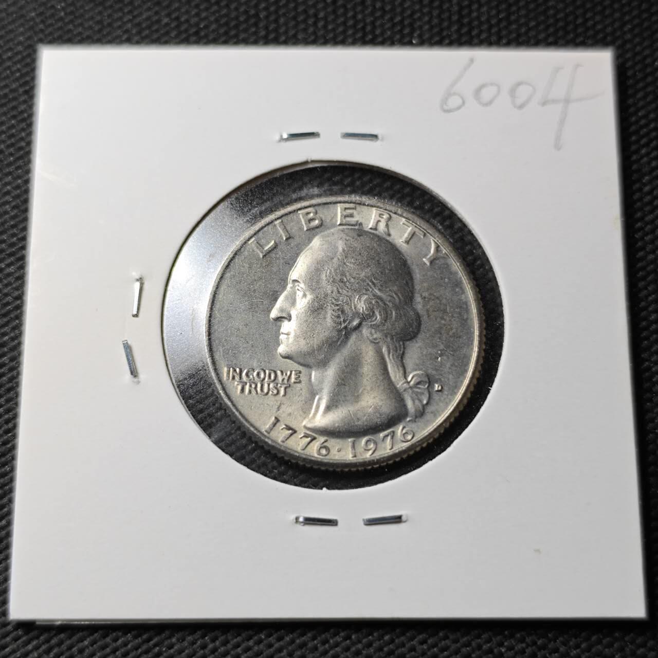 KK钱币收藏小铺  第360场  2月预留时间 周末发货 1976美国25分 纪念币
