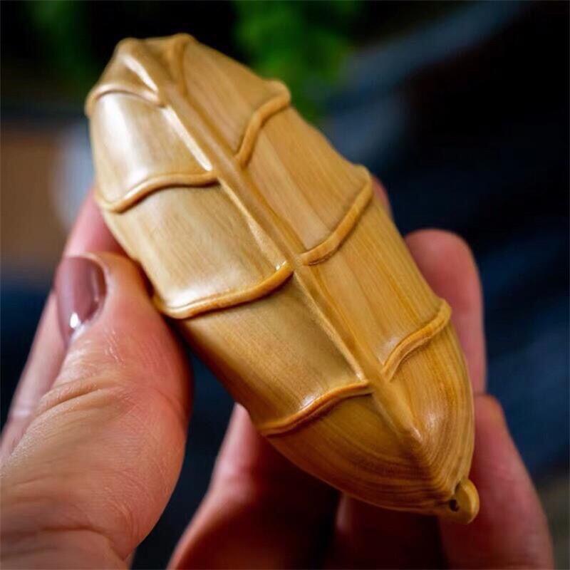 听雨轩 （十二）精品木雕 核雕 黄杨木雕刻手把件富甲天下甲壳虫 7cm