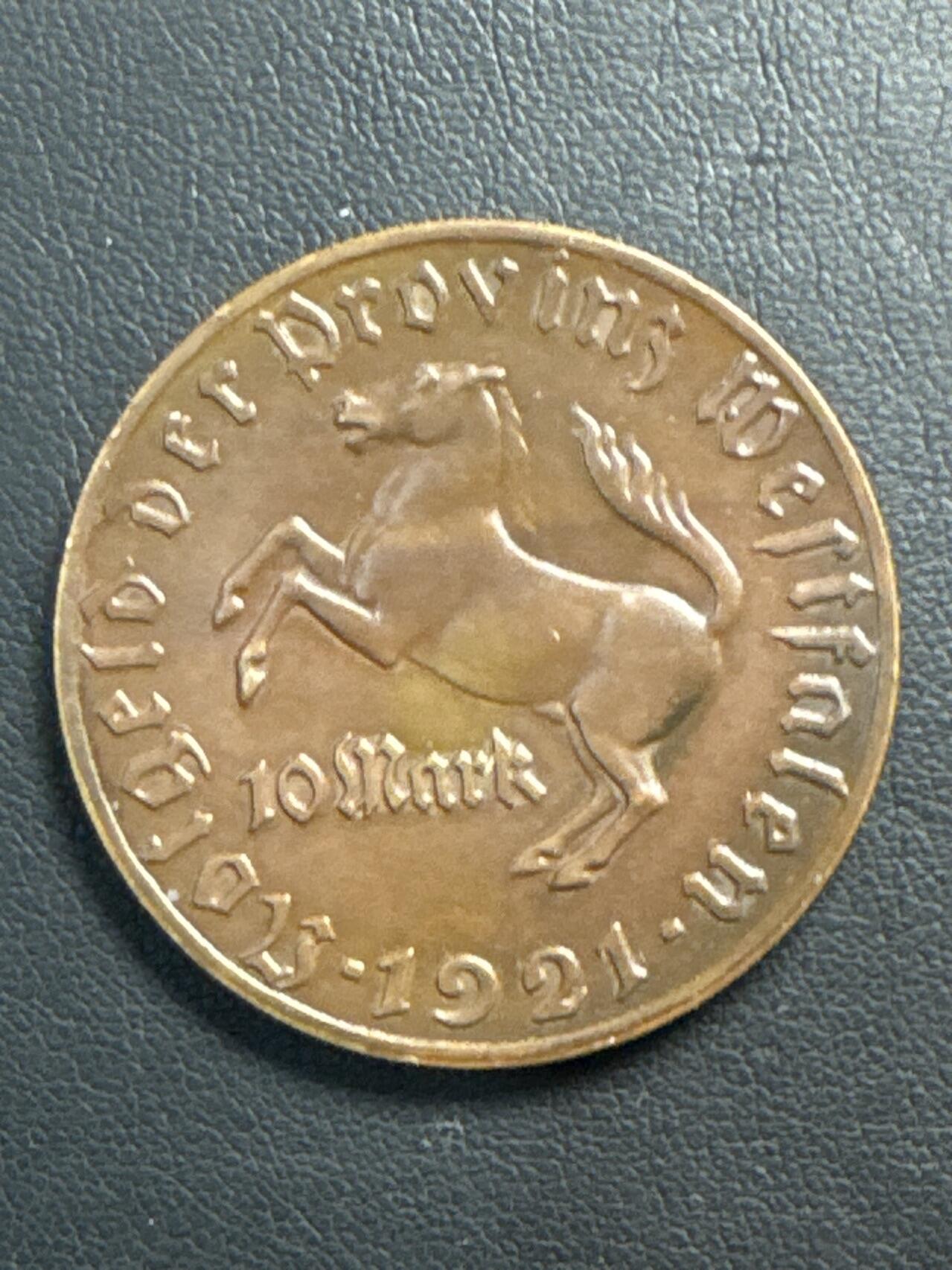 ❤️【币观天下】❤️ 第329期钱币拍卖- 2025.10.31周五晚上6点半场-长期征集拍品 德紧状态1921马币10马克