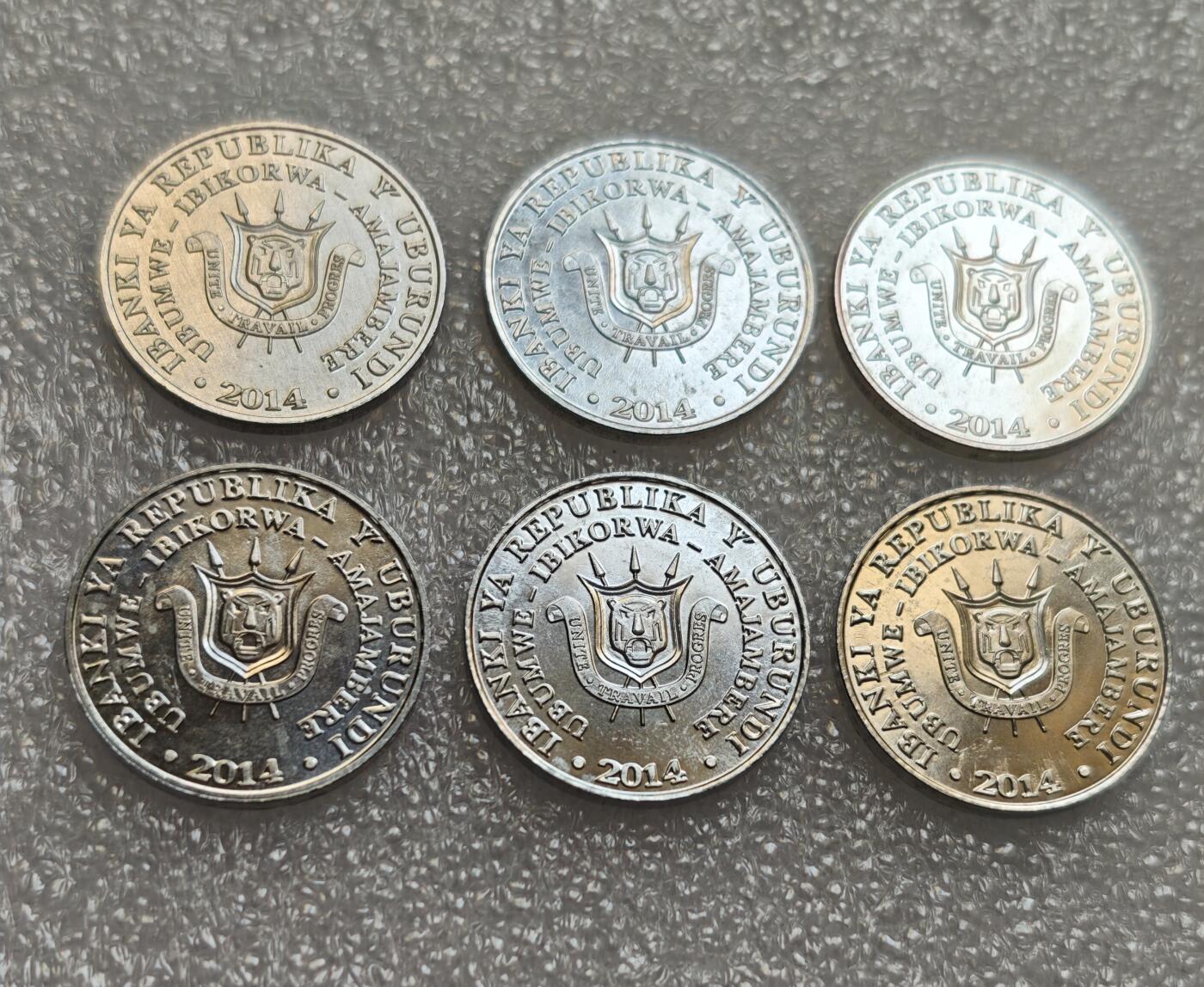 瓶子🏺第214期拍卖会  布隆迪2014年鸟类纪念币6枚一套