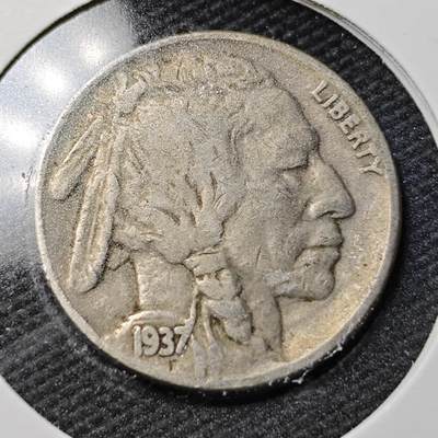 KK钱币收藏小铺  第360场  2月预留时间 周末发货 -  1937美国5分镍币