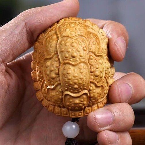 听雨轩 （十二）精品木雕 核雕 太行崖柏富甲天下乌龟壳手把件