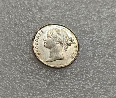 瓶子🏺第214期拍卖会 -  英属印度1840年维多利亚年轻头像双辫1卢比银币