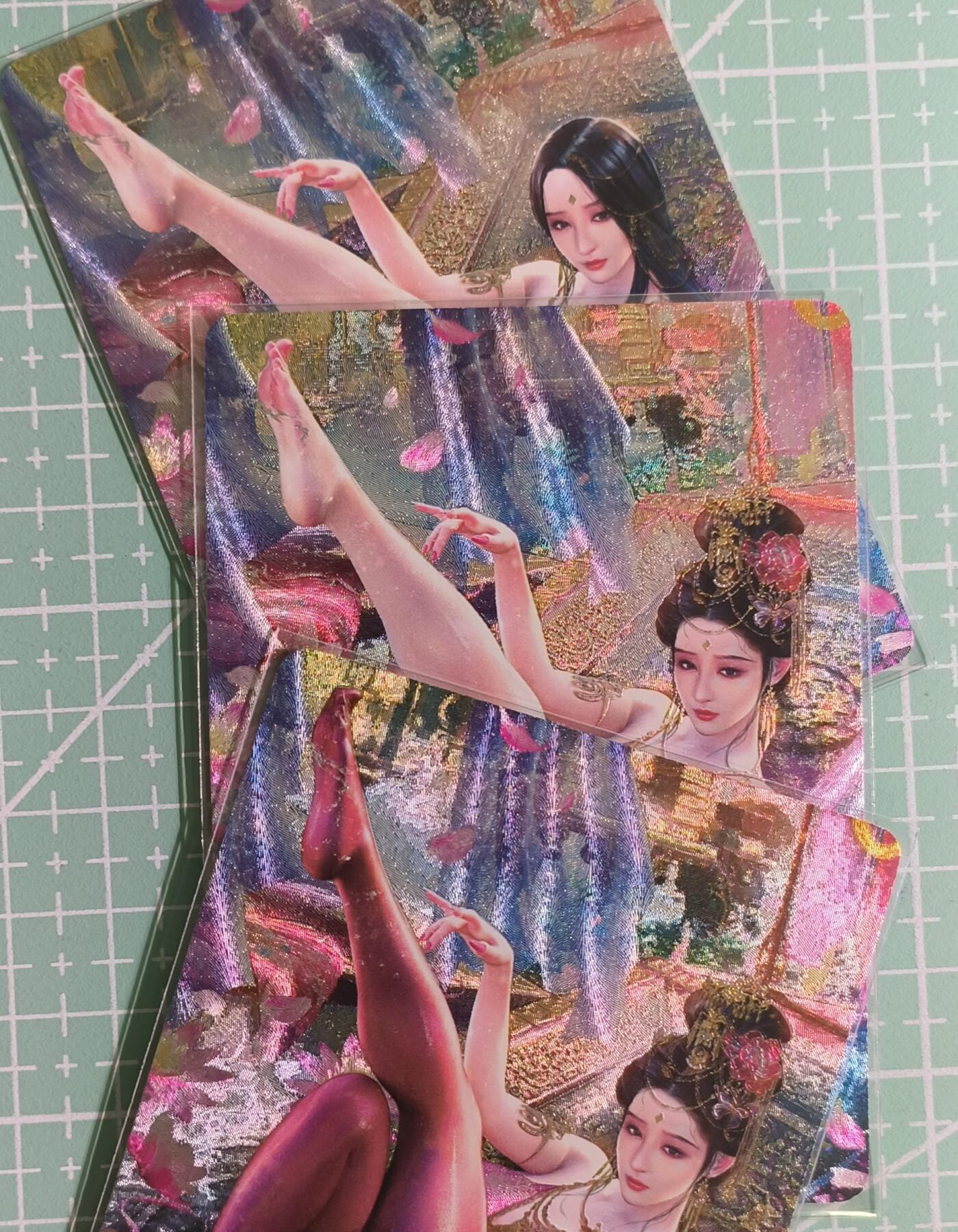 C先生卡牌 第15期 元集纪·刷子签·罐儿签·毒瘤签(持续收拍品中...) 【浮雕折光】焱卡文化×巴丁《绝色绘卷》杨玉环 三渐变