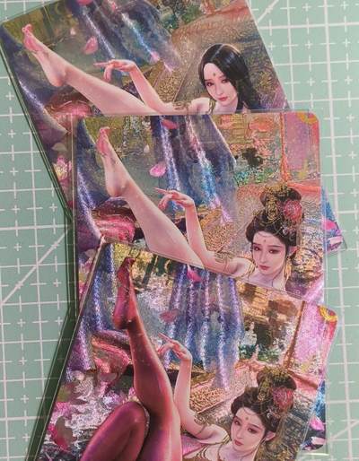 C先生卡牌 第15期 元集纪·刷子签·罐儿签·毒瘤签(持续收拍品中...) - 【浮雕折光】焱卡文化×巴丁《绝色绘卷》杨玉环 三渐变