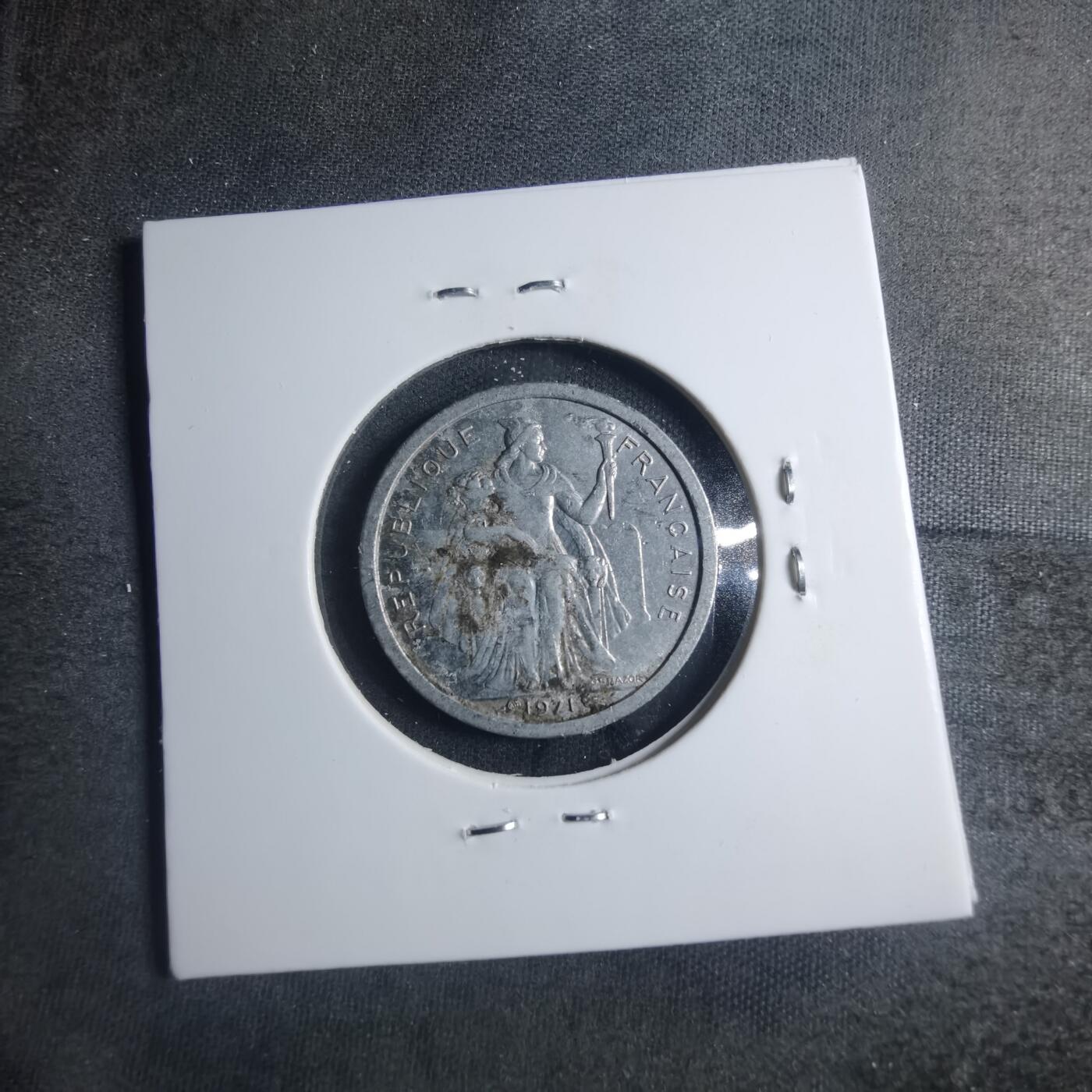 沼泽如烟--第885场 法属新喀里多尼亚1971年1法郎