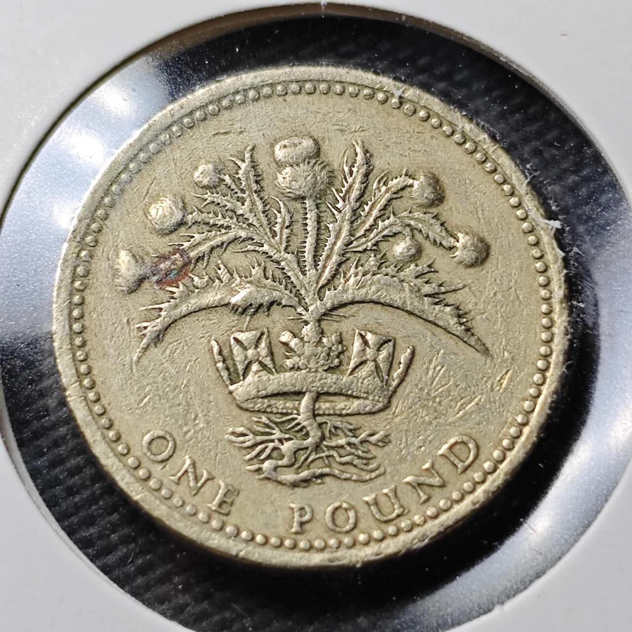 KK钱币收藏小铺  第360场  2月预留时间 周末发货 1984英国1镑 