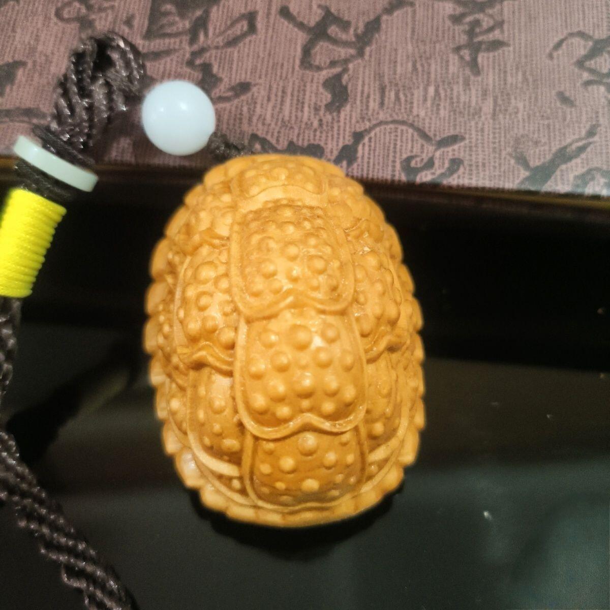 听雨轩 （十二）精品木雕 核雕 太行崖柏富甲天下乌龟壳手把件