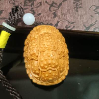 听雨轩 （十二）精品木雕 核雕 - 太行崖柏富甲天下乌龟壳手把件