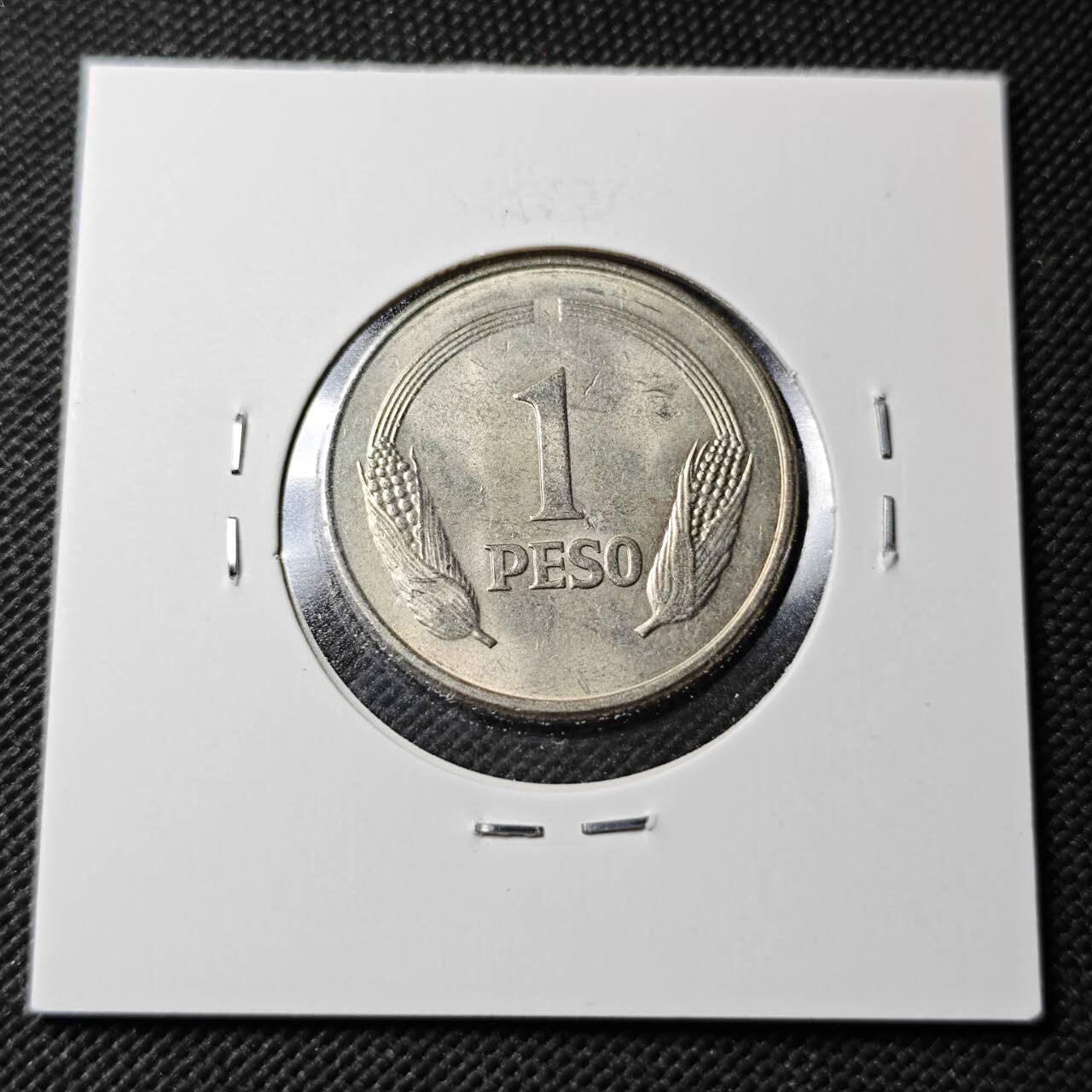 KK钱币收藏小铺  第360场  2月预留时间 周末发货  1976哥伦比亚1比索