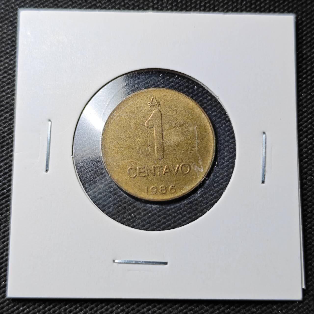 KK钱币收藏小铺  第360场  2月预留时间 周末发货 1986 阿根廷1比索 鸵鸟