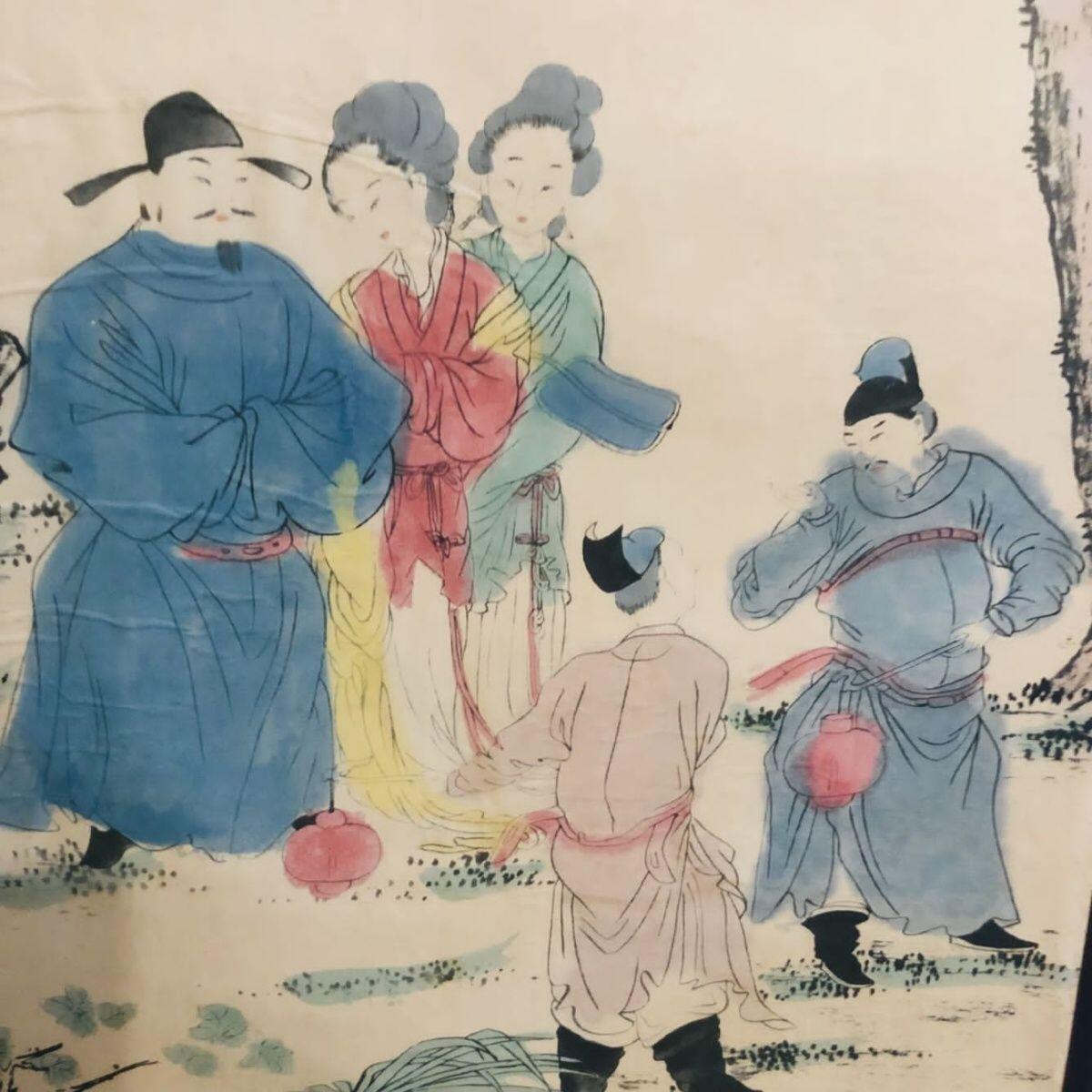 听雨轩（10） 名家名画中堂挂画（一） 吕纪 国画人物画 