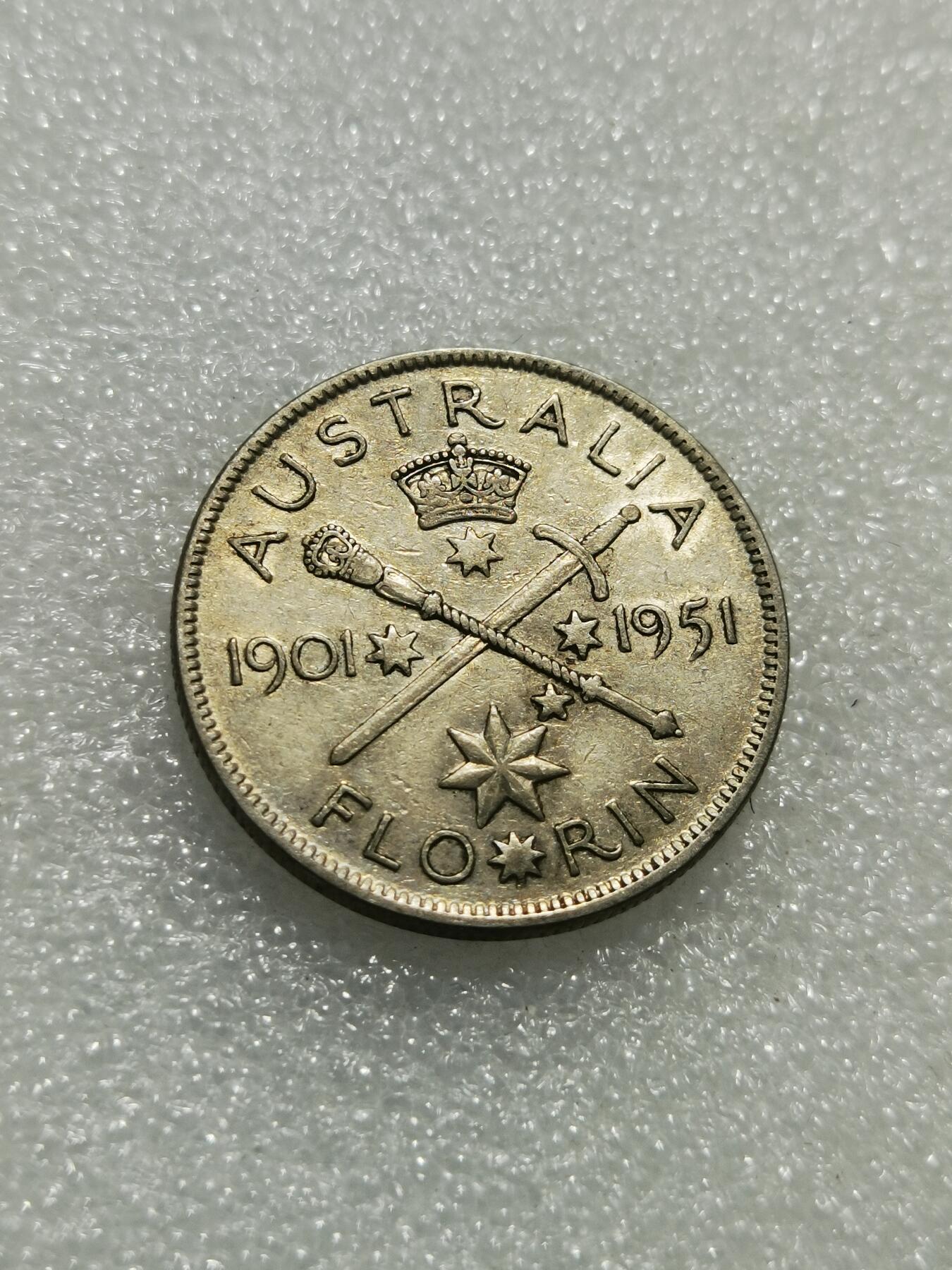 天下钱庄专场欢迎参拍 澳大利亚乔治六世银币