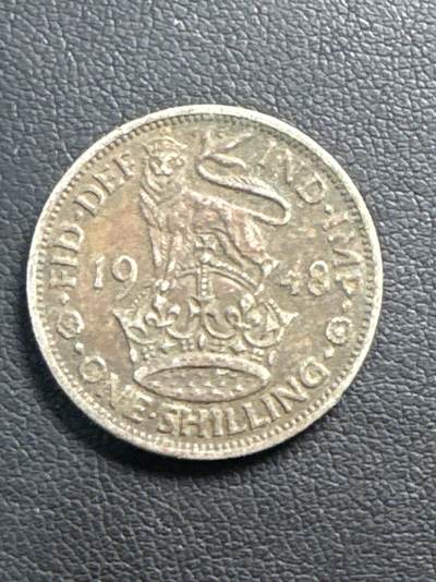 ❤️【币观天下】❤️ 第329期钱币拍卖- 2025.10.31周五晚上6点半场-长期征集拍品 - 英国1948年1先令镍币