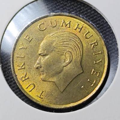 KK钱币收藏小铺  第360场  2月预留时间 周末发货 -  1991土耳其500里拉 好品铜币