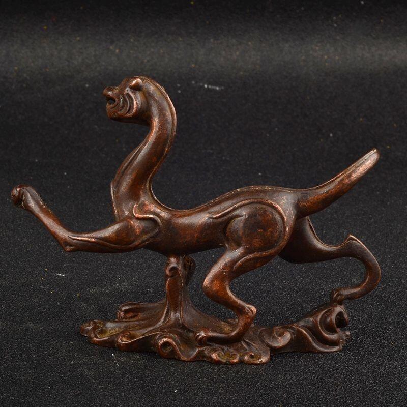 听雨轩 （十二）精品木雕 核雕 四方神兽青龙白虎朱雀玄武桌面摆件