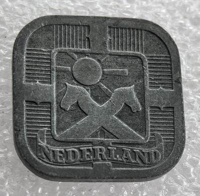 外国优质纪念币银币，周六晚上九点倒数截拍，满百包邮，可寄存半年，喜欢朋友微信扫描二维码可直接参拍 - 德占荷兰1942年5分