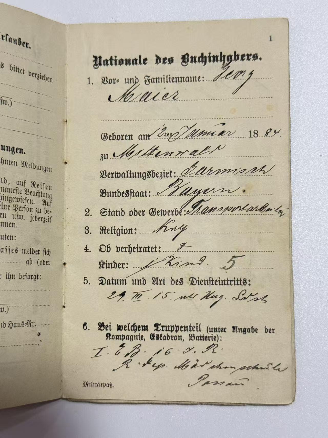 韵星假日精品2025秋季军品类拍卖会-- Rimey Holidays Boutique 2025 Autumn Militaria Sale 帝德铁十字定制盒收藏一组（包含镶嵌有二级铁十字勋章的定制盒一个、kag厂标二铁➕兴登堡奖章二联排一组、二级铁十字勋章纽扣迷你章一枚、巴伐利亚王国士兵证书一本、巴伐利亚王国路德维西国王纪念章一枚、巴伐利亚王国士兵cdv照片一张、一战爱国者之铁奖章、兴登堡元帅图像纪念品）本组藏品共8件