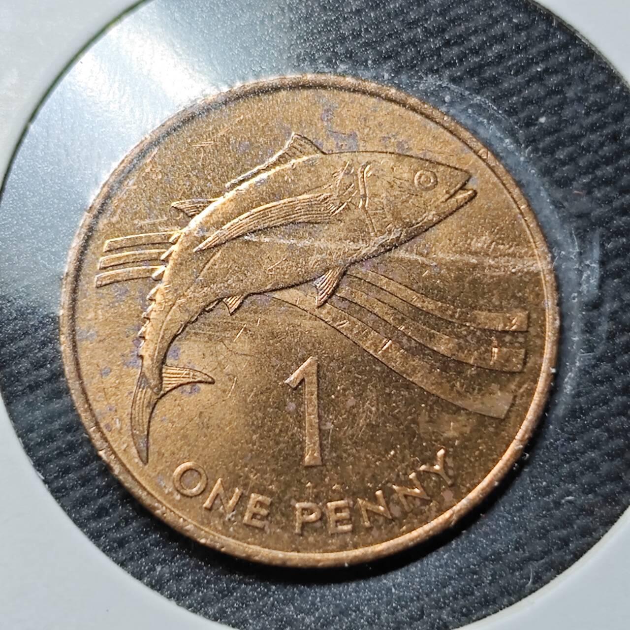 KK钱币收藏小铺  第360场  2月预留时间 周末发货  1991英属阿森松 1便士铜币