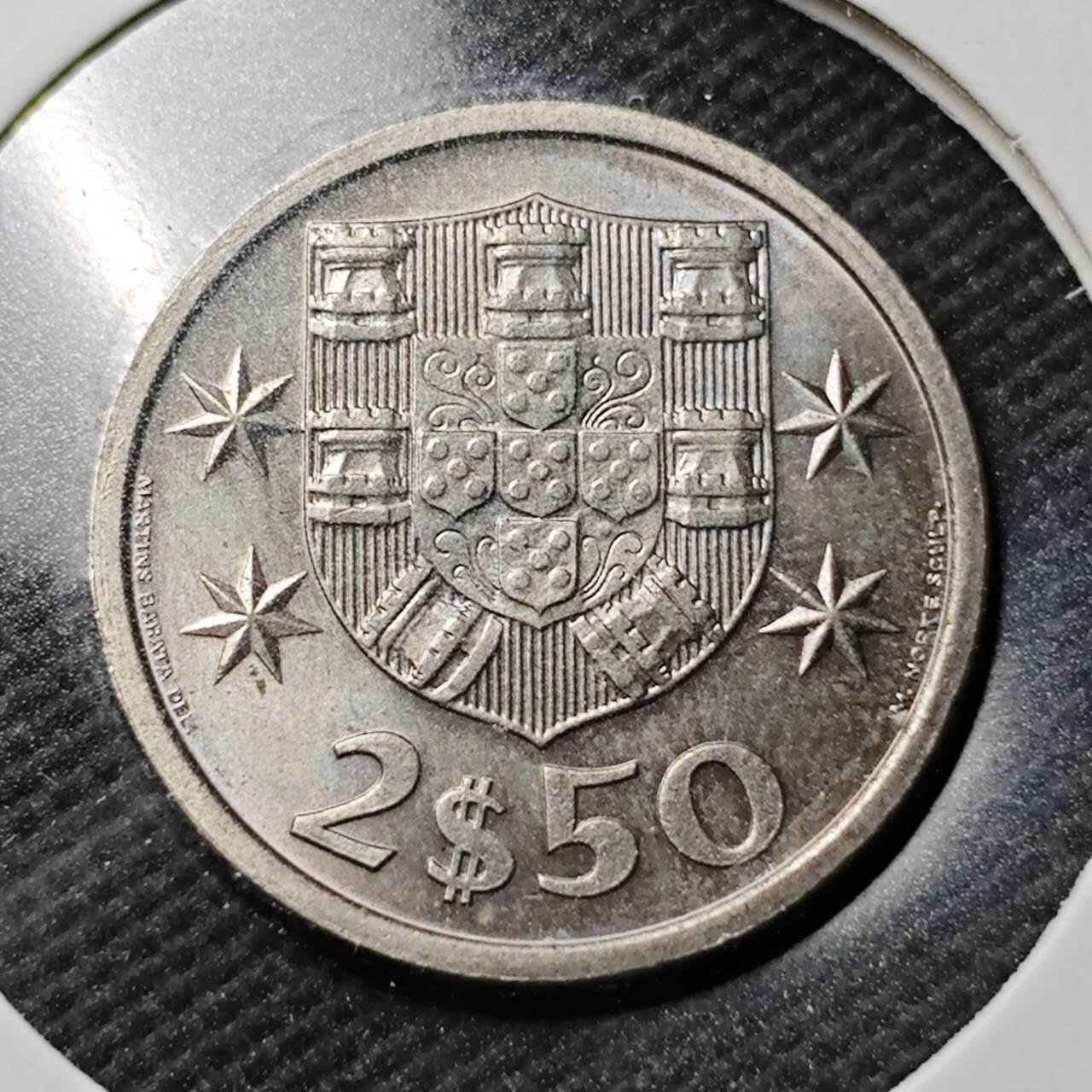 KK钱币收藏小铺  第360场  2月预留时间 周末发货  1982葡萄牙2.5埃斯库多