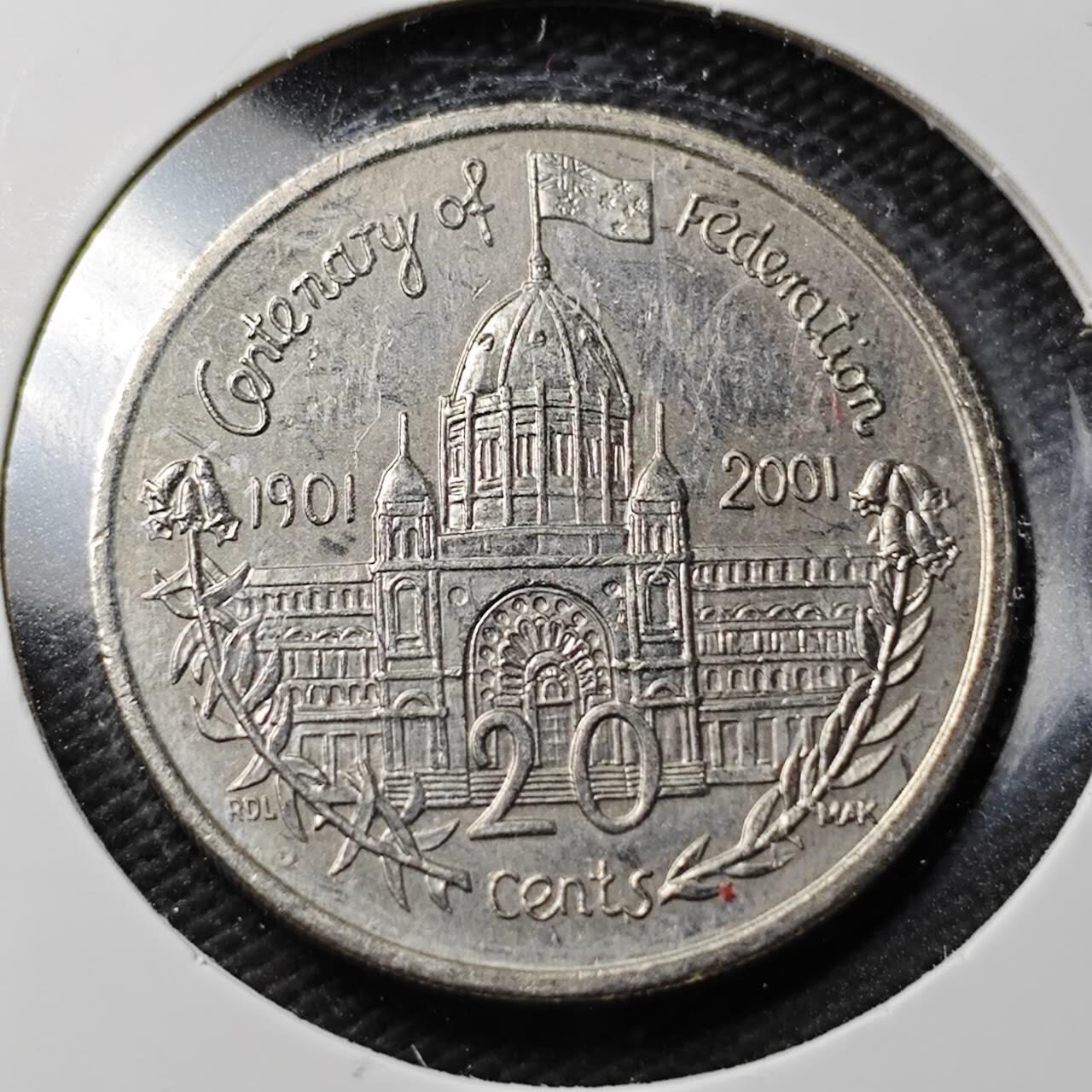 KK钱币收藏小铺  第360场  2月预留时间 周末发货  澳大利亚20分纪念币