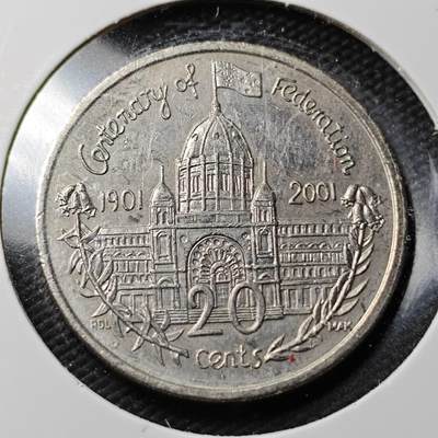 KK钱币收藏小铺  第360场  2月预留时间 周末发货 -  澳大利亚20分纪念币