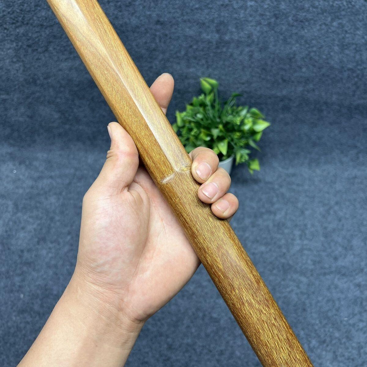 听雨轩（10） 名家名画中堂挂画（一） 重蚁木双手剑一体手工制作 实木太极棍剑 100*3.2*2.3cm