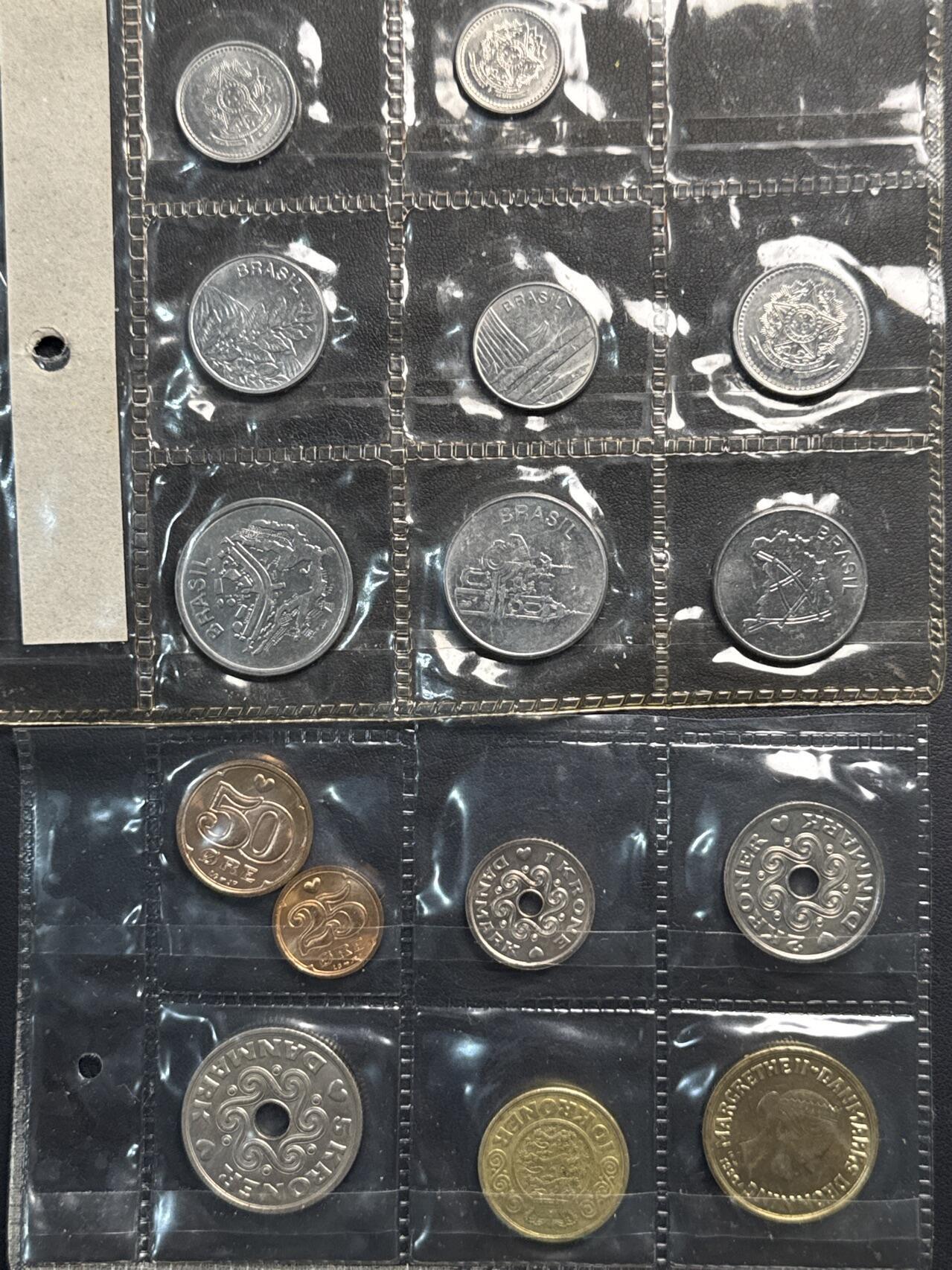 ❤️【币观天下】❤️ 第329期钱币拍卖- 2025.10.31周五晚上6点半场-长期征集拍品 巴西+丹麦各一套