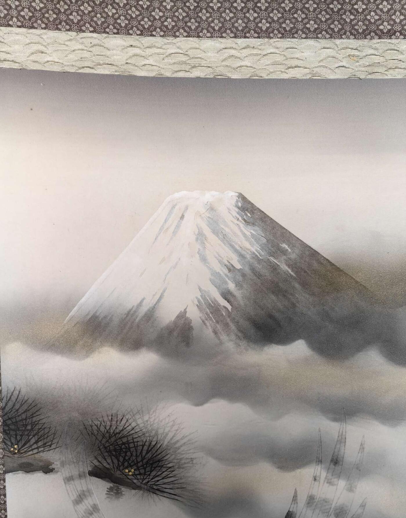 日本特选凌裱绢本卷轴