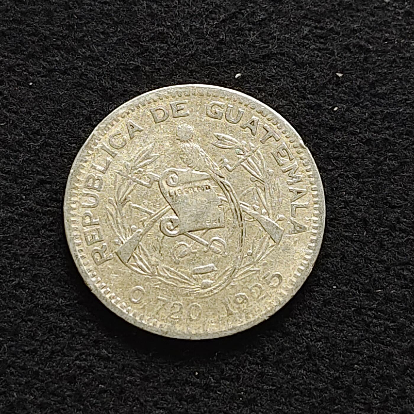 【全场包邮】纯粹捡漏拍472场（免费代拍第9场） 危地马拉1924年小鸟10分银币