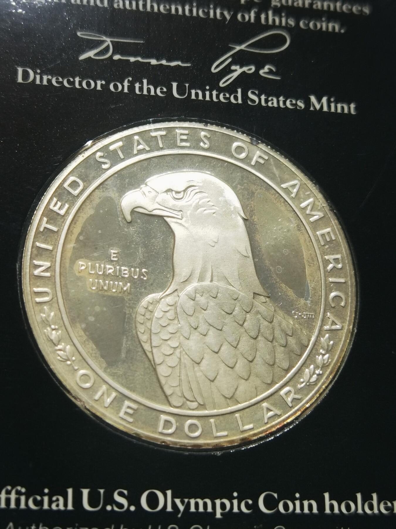 天下钱庄专场欢迎参拍 美国洛杉矶奥运会银币