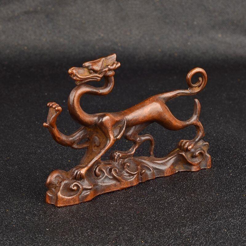 听雨轩 （十二）精品木雕 核雕 四方神兽青龙白虎朱雀玄武桌面摆件