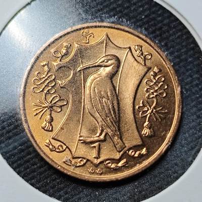 KK钱币收藏小铺  第360场  2月预留时间 周末发货 - 1985马恩岛1便士铜币 好品 