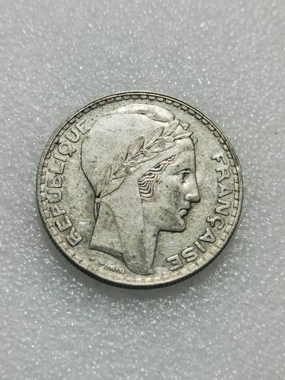 天下钱庄专场欢迎参拍 - 法国自由女神20法郎银币